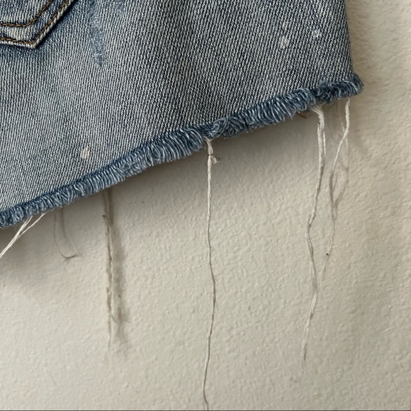 Rails cut off jean shorts with paint splatter and distressing size 30/US 10 - Picture 12 of 14